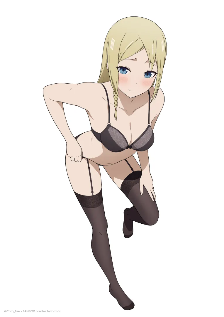 Hayasaka in lingerie