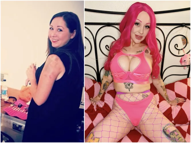 I used to be a prude, now I’m full of plastic and cosplay as my bf’s favourite porn star! ✨