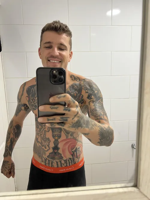 just got home from gym 