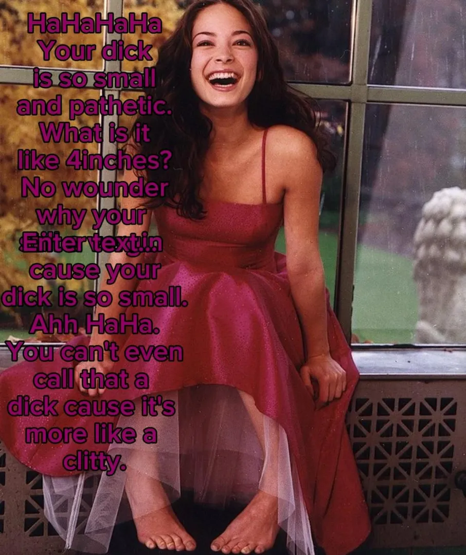 Kristin kreuk makes fun of your small penis! NO IMAGEFAP!