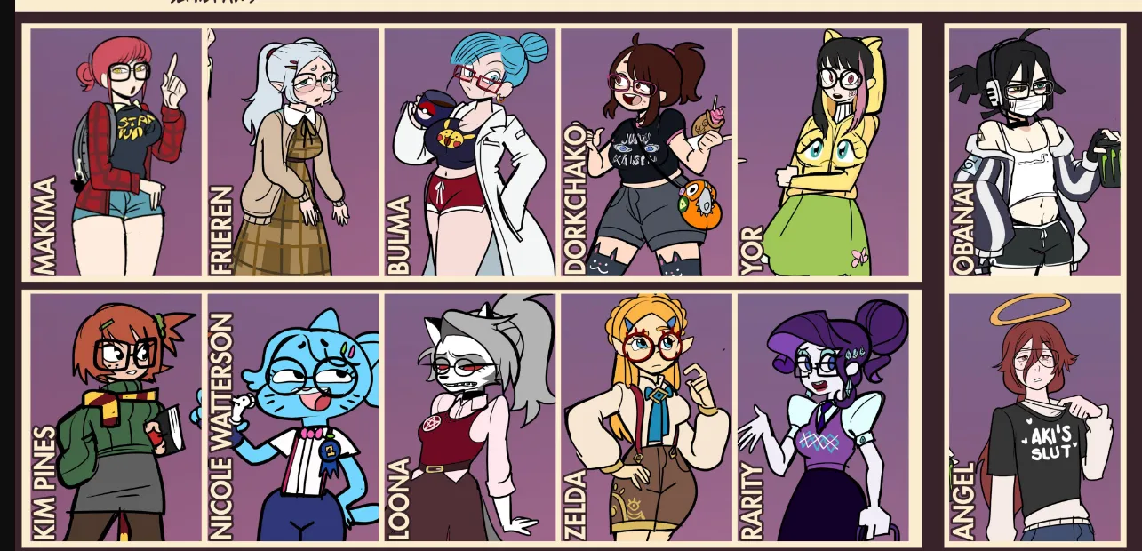 loona nerd version (semidraws)