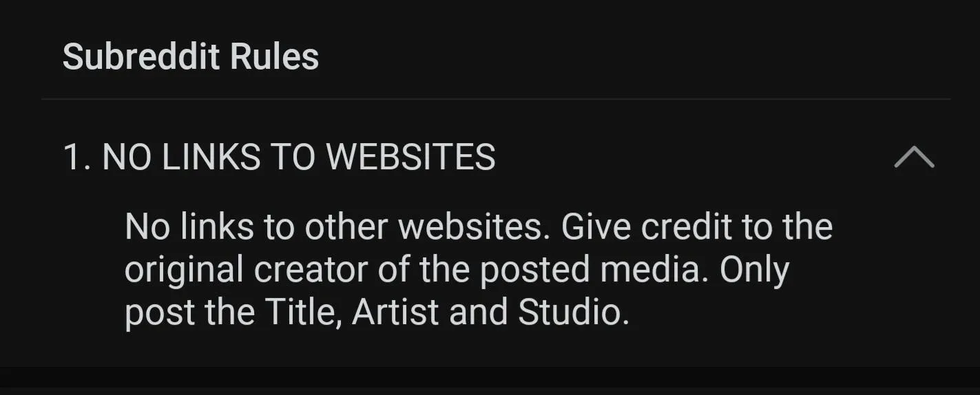 No commenting of Web Links