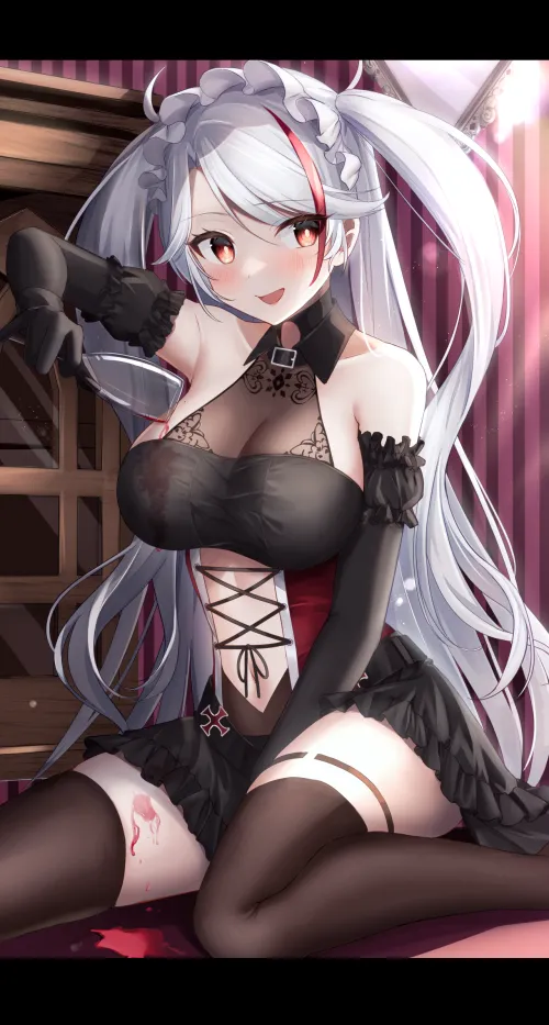 Prinz Eugen pouring a drink (jyu_so39)