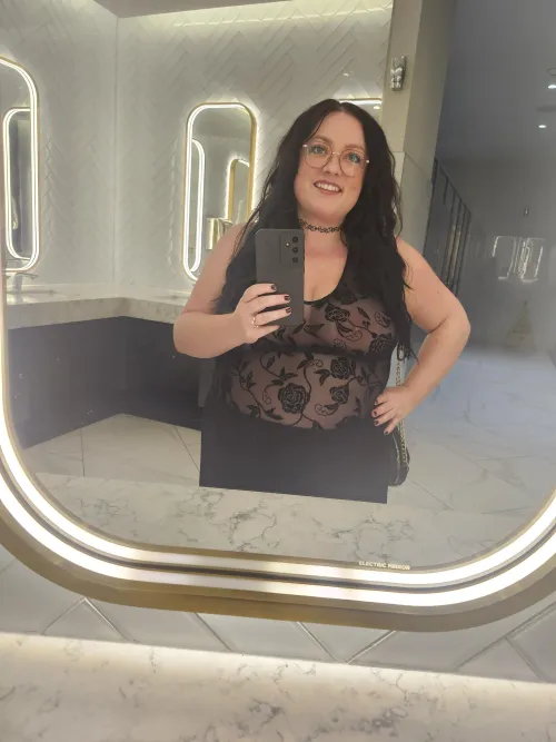 Sheer top at the casino