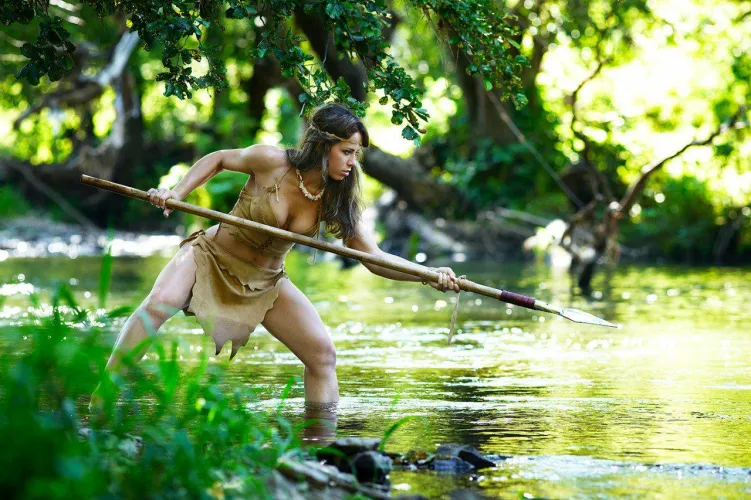 Spear-fishing Amazon