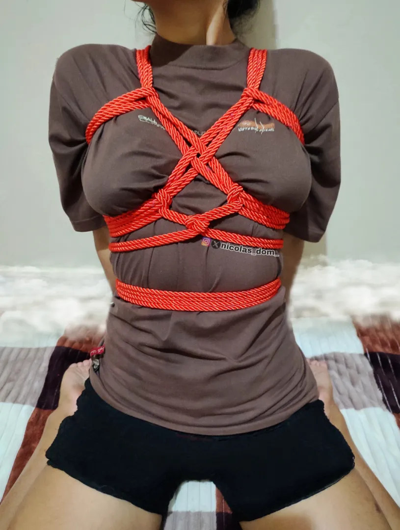 Thanks to my shibari model ❤️ Star-shaped harness ✨