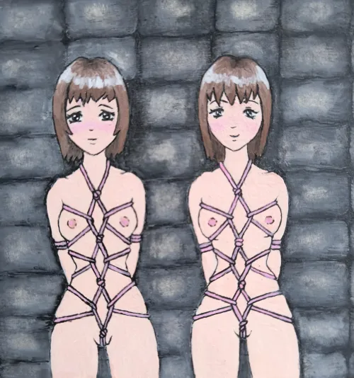 Tied up  (water colour, pencil)