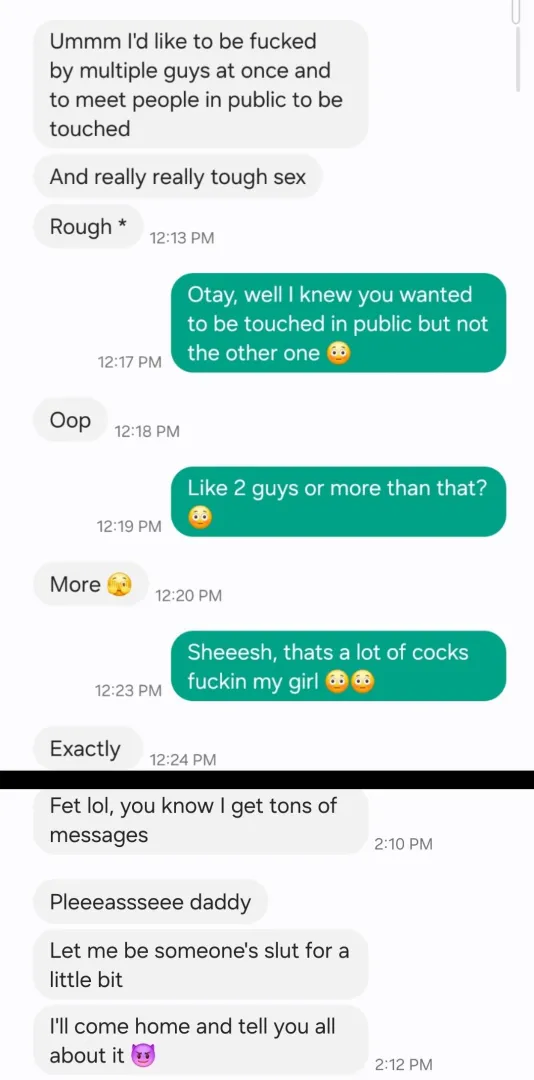 Wife begging me to let her be another man's slut