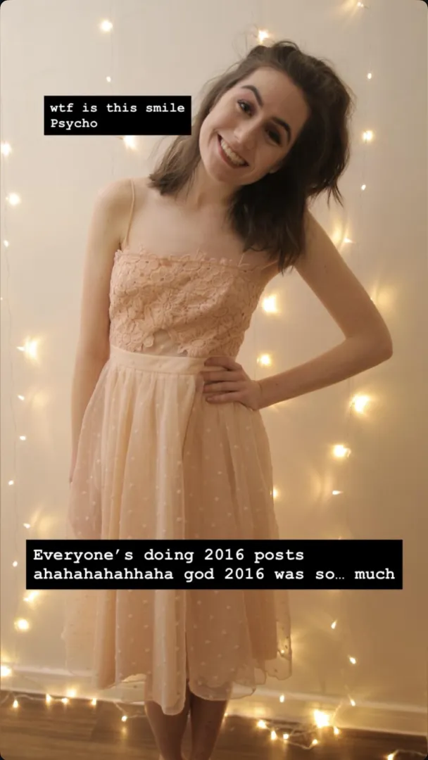 Dodie giving us a throwback on her insta stories