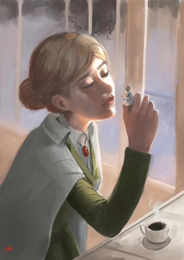 Giantess kiss from Historia Reiss (Art by Kurohitsugi)
