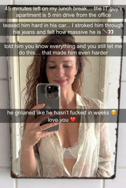 He's about to destroy your wife.