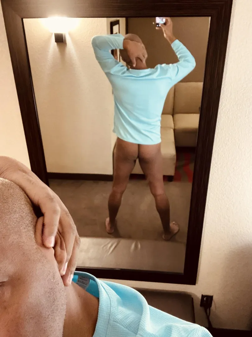 Hotel mirror doing its job.