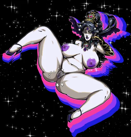 I think that Nyx might be (secretly) the goddess of fertility too... (art by me) [SolidusGrilo]