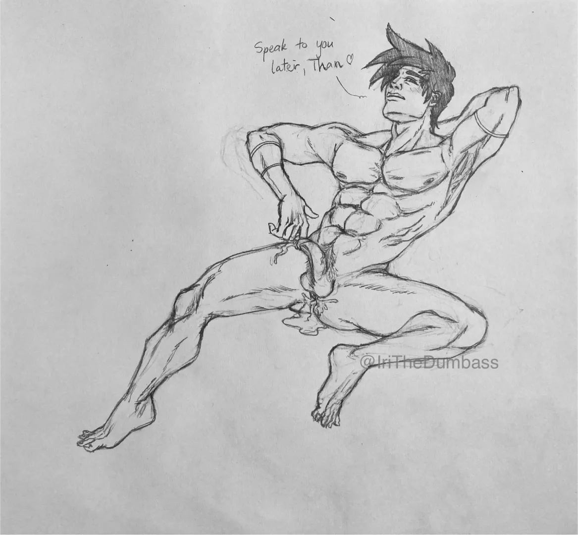 Just wanted to share this cheeky little godling after another totally professional meeting with Thanatos ^-^