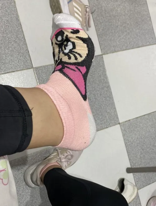 My girlfriend's socks after the gym.