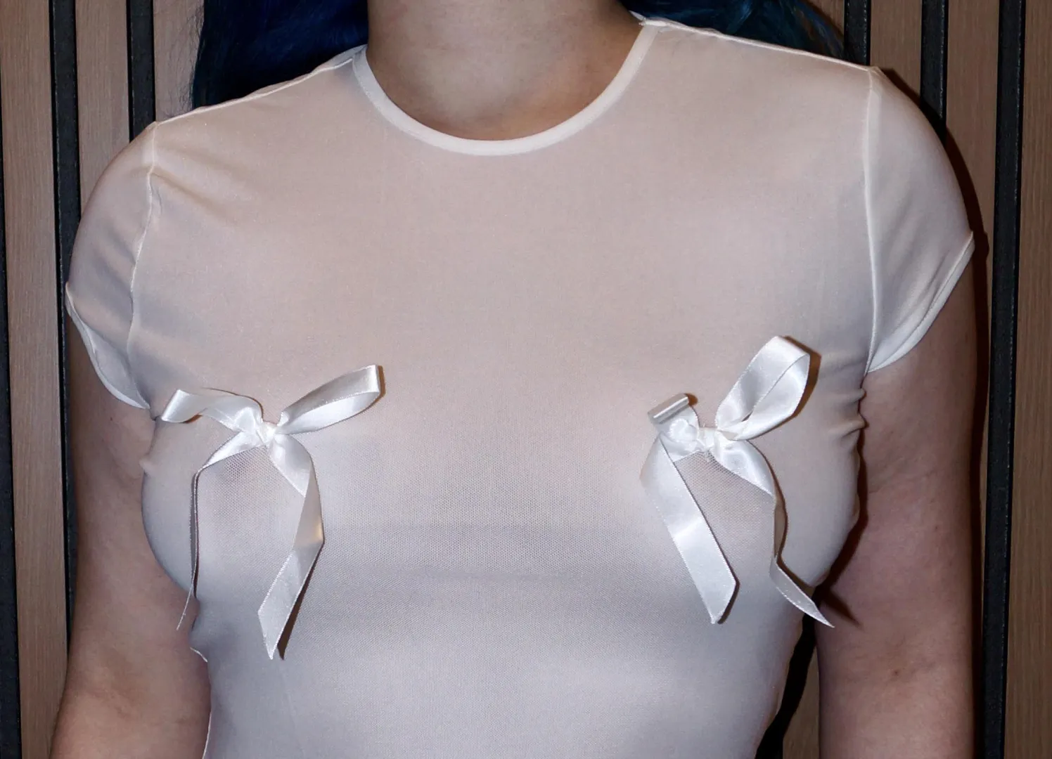 Oops, you can see through my shirt