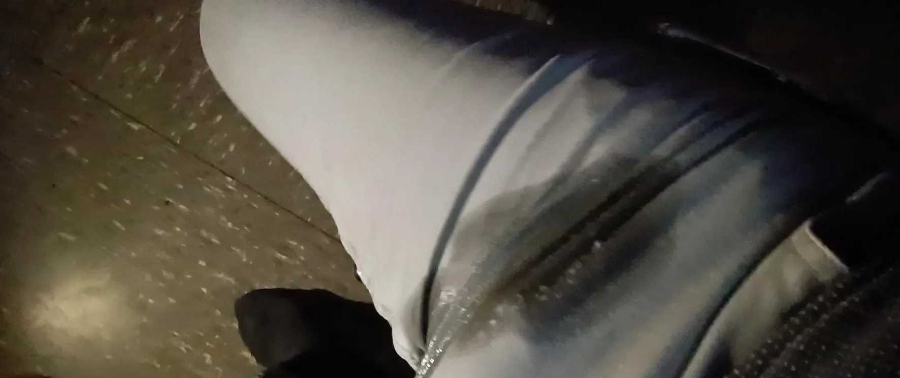 Pissing my pants at the desk...