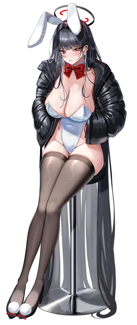 Rio in bunny outfit and black jacket (GoonSSO / GOONSSO) [Blue Archive]