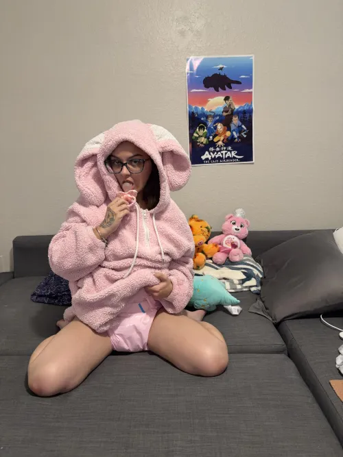 sweet little bunny.. until i turn around 