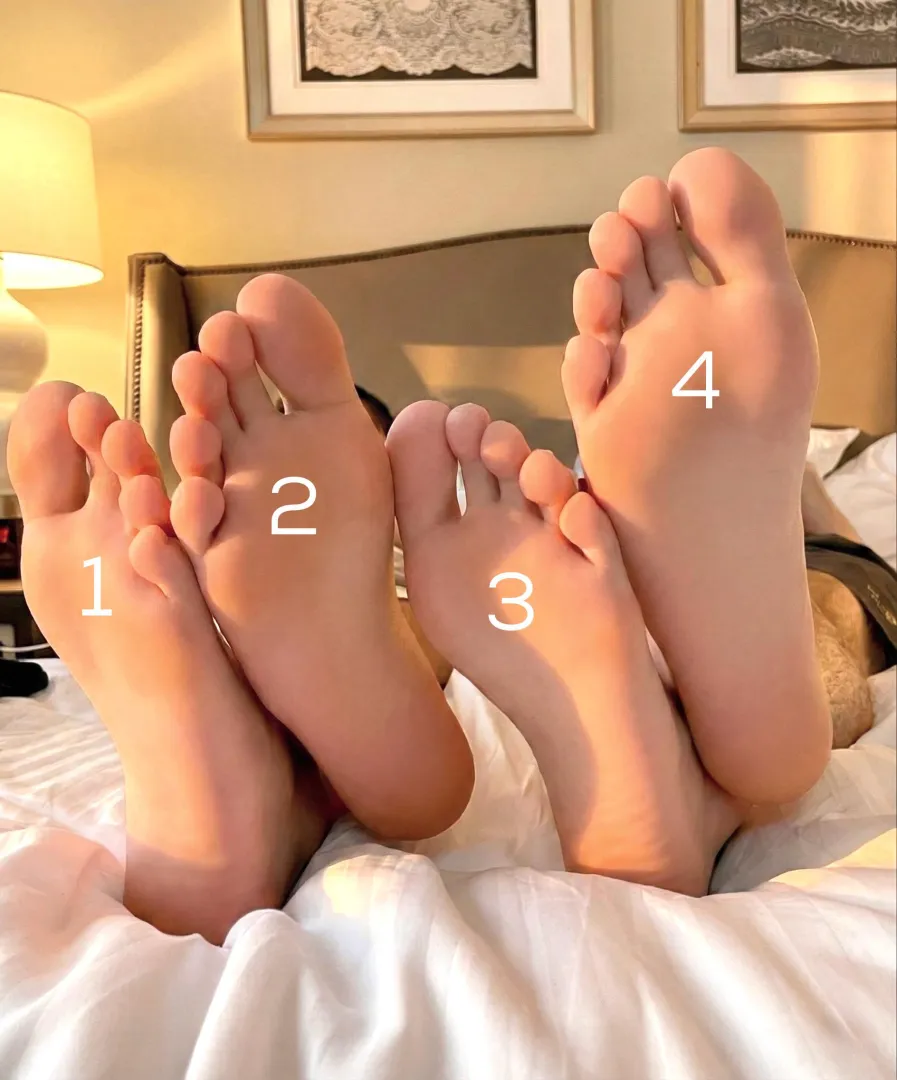 Which foot are you tasting first?