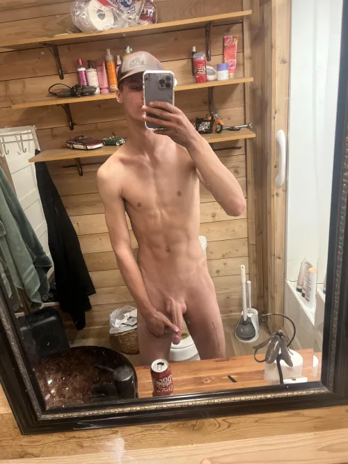 Who wants a taste of this semi hard dick