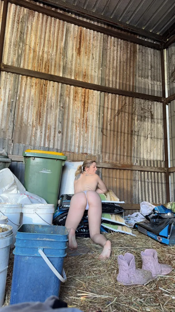 Come help me feed the livestock