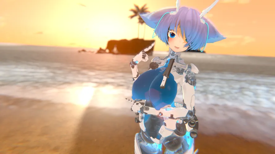 (F/FU4A) Its a lovely day at the beach isn't it?