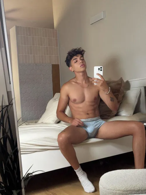 I put on my favorite boxers