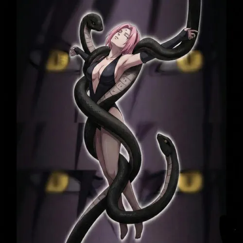 Orochimaru taking Sakura’s seductive body just. comment if you want more or a request