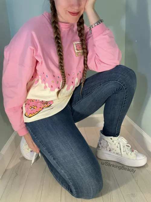 Thinking about donuts & your nut…on my Chucks. 