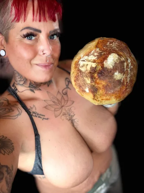 Who wants to try some of my homemade sour dough bread?