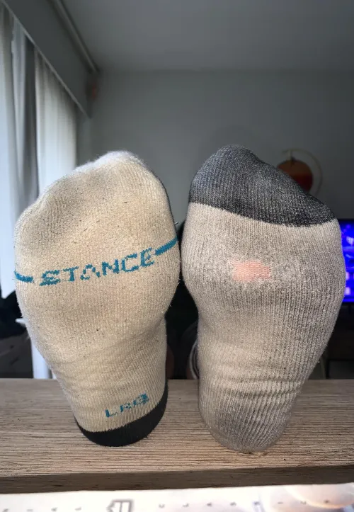 (23) which socks are you sniffing first dude?