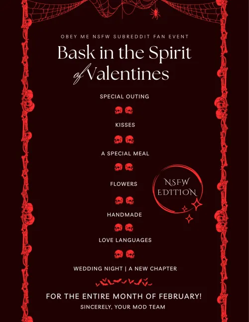 [EVENT] OBEY ME NSFW FAN EVENT, VALENTINES MONTH 2026!