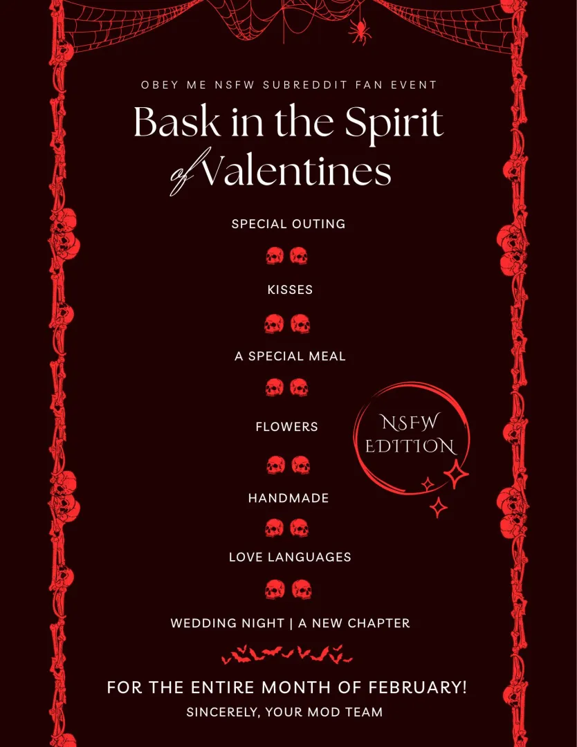[EVENT] OBEY ME NSFW FAN EVENT, VALENTINES MONTH 2026!