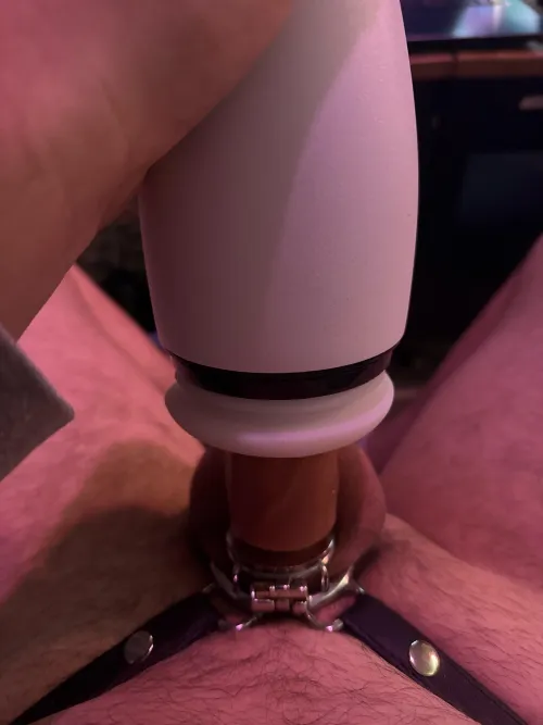 Fleshlighting my Chastidick and actually edging lol