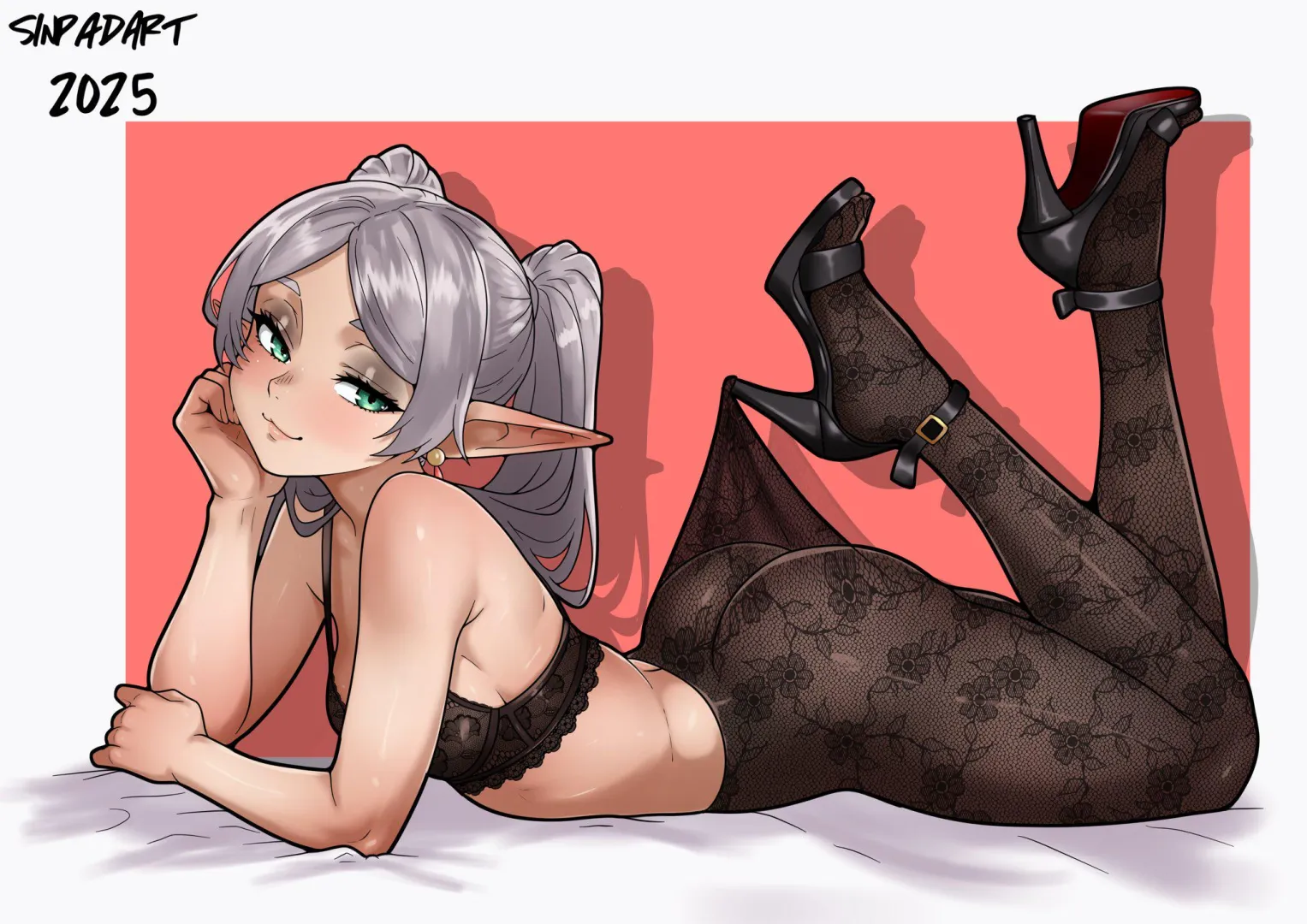 Frieren tights (@SinpadArt)