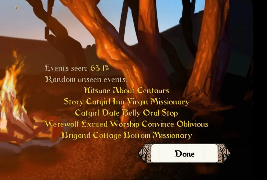 Help with unseen events