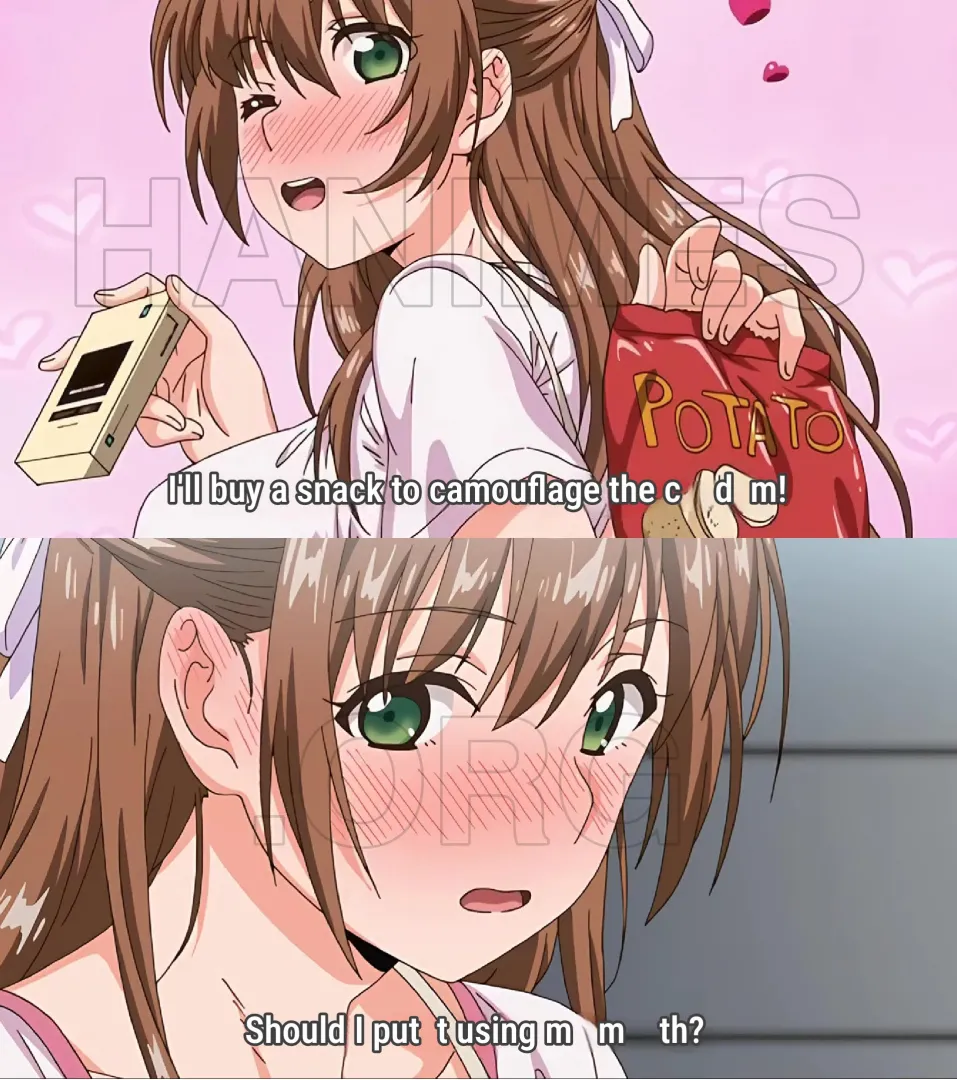 I'll buy a snack to camouflage the condom!