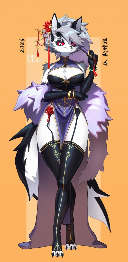 Loona's China Dress (Art by @Stella_Hoshii)