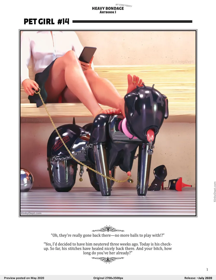 Pet girl #14 - Heavy Bonadge 1 (Kinkydept)