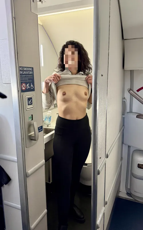 When heading to a sex party you get your tits out on the plane, I don’t make the rules.