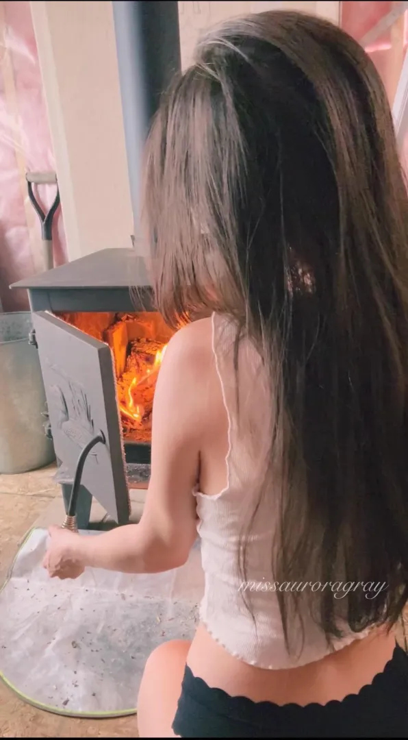 Before I do anything the woodstove needs to be stocked