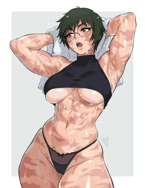 Maki after training (godlessrat)