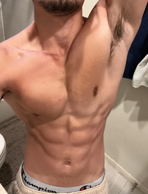 My pits smell like a REAL ALPHA BOY 