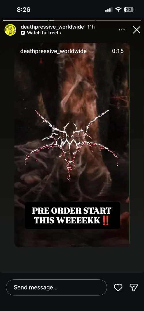 New Enmity merch in a week