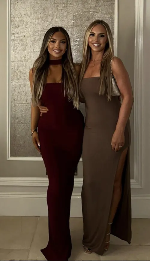 Sexy British daughter and mom