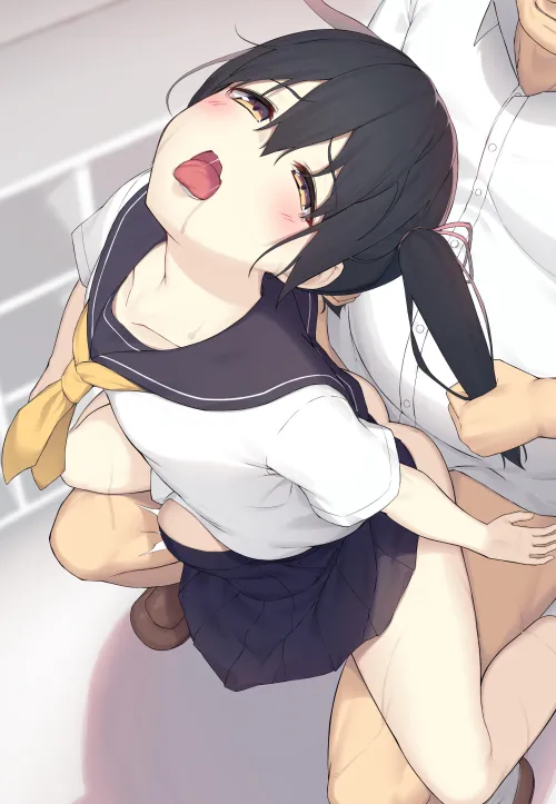 She knew her twin tails made for perfect handlebars