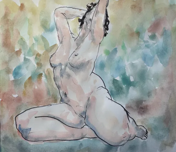 Tease, watercolor by me