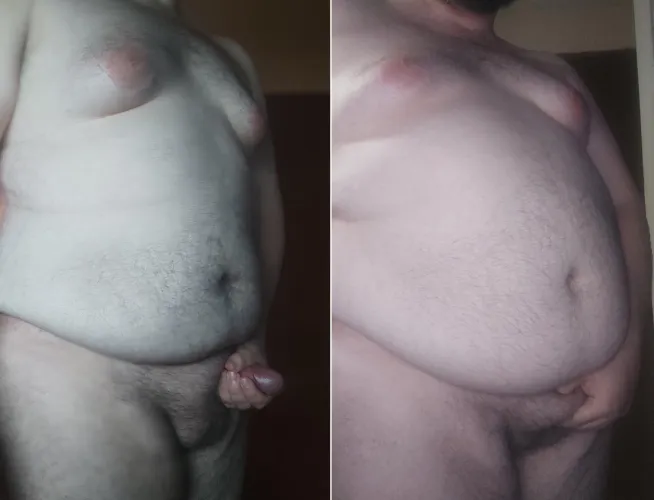 2 years inbetween these, I should celebrate my cake day getting stuffed 