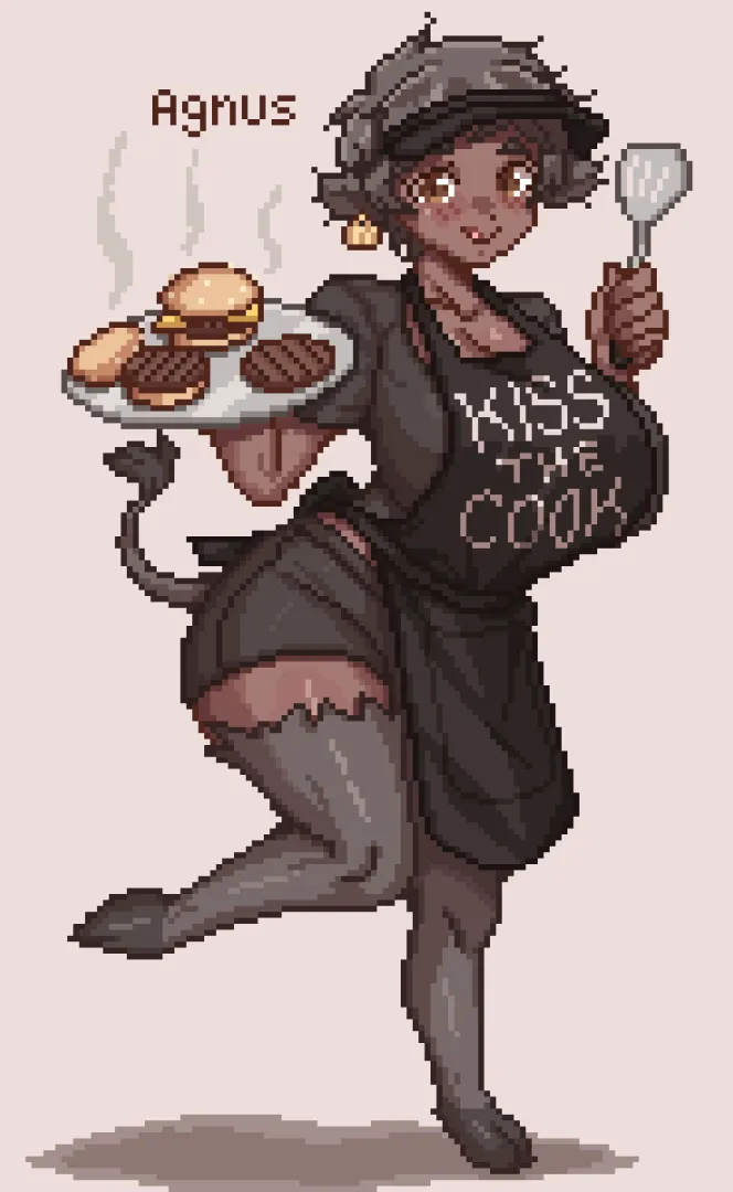 Another cow girl, an angus cow [OC]